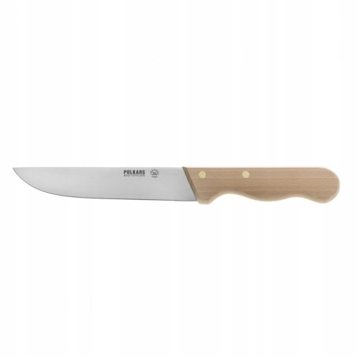 Nóż masarski z drewnianą rączką - POLSKARS nr 9 - 17,5 cm – ROBIMY DYM