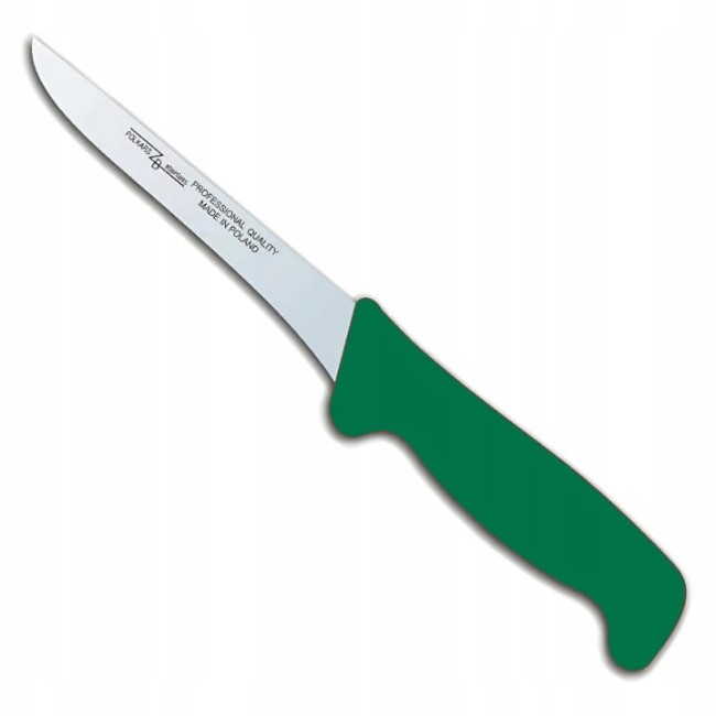 Nóż masarski / rzeźniczy - POLSKARS nr 13 - 15 cm – zielony - ROBIMY DYM